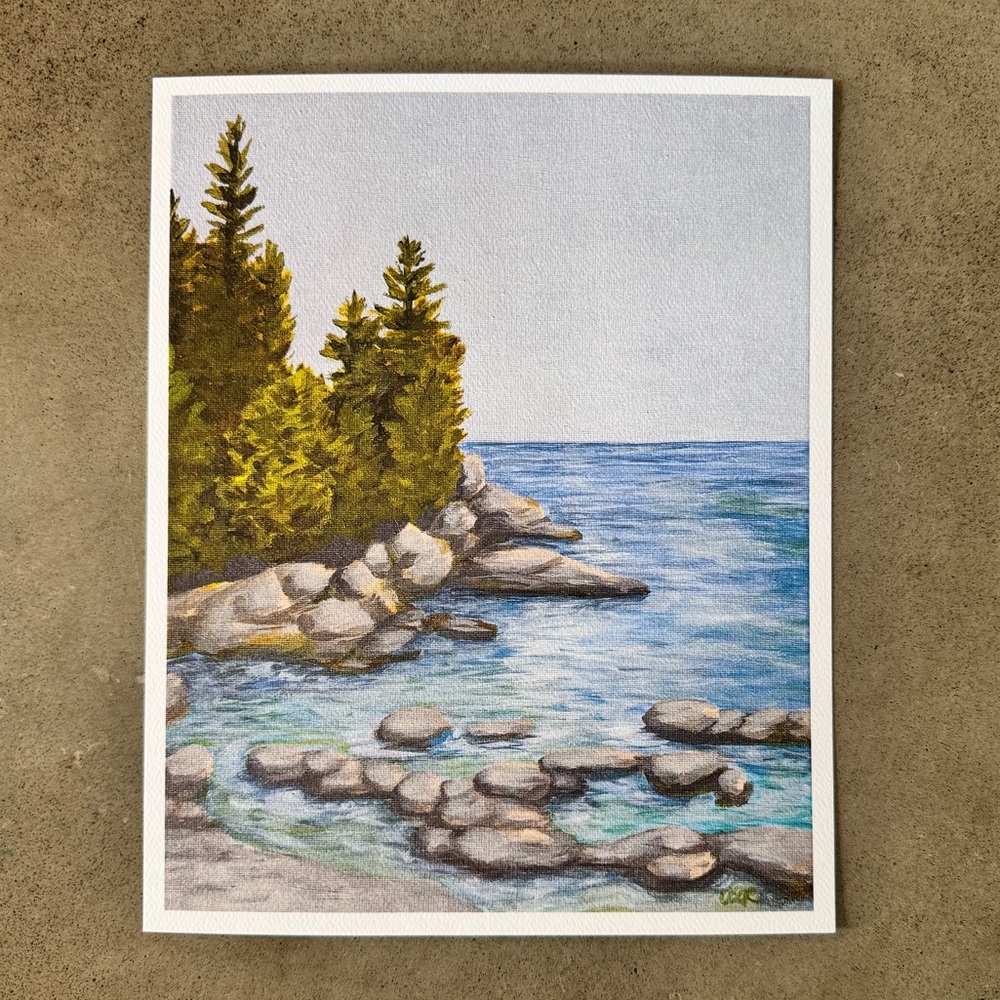 Tongue Point WA Fine Art Print 8x10” Washington Coastline